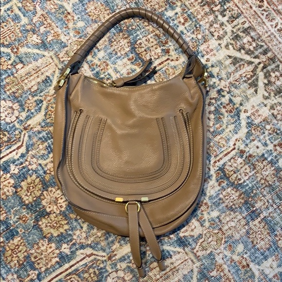 Chloe Handbags - Chloé 'Medium Marcie' Leather Hobo in Nut